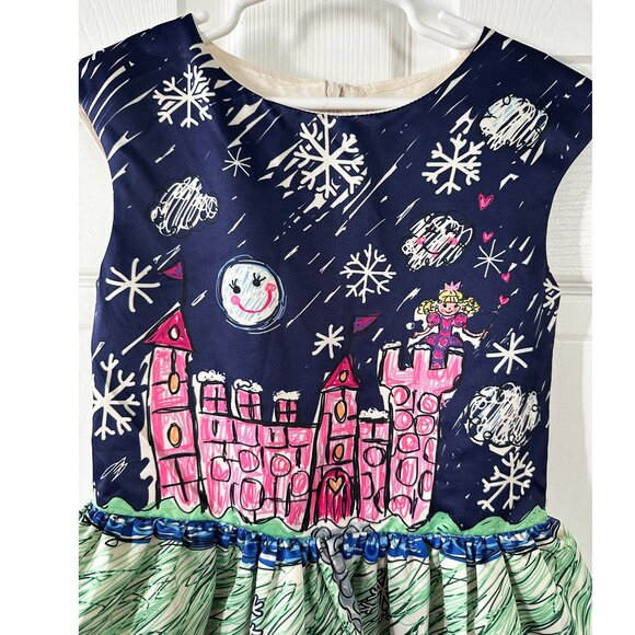 Halabaloo Fairytale Winter Save The Princess Castle Knight dress Girls Size:5 - Picture 2 of 7